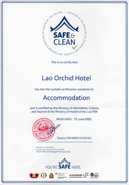 Lao Orchid Hotel В'єнтьян Екстер'єр фото